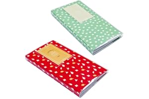 JZK® 2 x Instant Instabilite album photo titulaire de la carte Pour Fujifilm Instax Mini 7s 8 25 90 50s et Polaroid Snap PIC-300 Z2300 Zip (2 fleurs x rouge et vert)