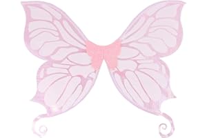 XAFUSZY Adult Fairy Wings, Schmetterling Fairy Wings Sparkling Sheer Fairy Wings, Fairy Wings für Erwachsene Frauen Mädchen für Kinder Mädchen Frauen Erwachsene Geburtstag Halloween Party Zubehör (Rosa)