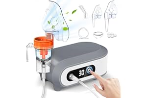 PAZEAU Aerosol Portatile Silenzioso,Macchina Aerosol Adulti E Bambini,Apparecchio Aerosol Neonato,Aerosol Ultrasuoni Inalatore Nebulizzatore Con E Boccaglio,Macchinetta Aerosol Da Viaggio A Pistone