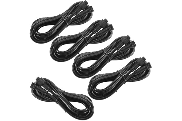 INDARUN 5 pcs 4 pins 2m rallonge pour les câbles des rgb spots encastrable extérieur