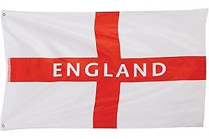 Costume & Party Store England Flag 5ft x 3ft with Eyelets Euros World Cup Supporters St Georges Day