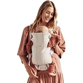 BabyBj&ouml;rn Mini Baby Carrier Backpack, 3D Jersey, Light Beige | For newborns, 0-12 months (3.2-11 kg), ergonomic and easy to u