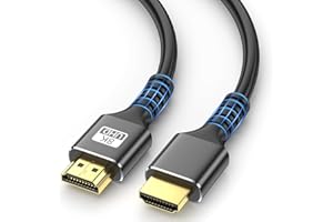 looyotul 8k Hdmi Kabel 1m Ultra High Speed HDMI 2.1 Kabel 4K@120Hz 8K@60Hz 48gbps Gold überzogener Stecker 3D eARC Ethernet HDMI Kabel für HDTV Monitor Laptop Roku TV Xbox PS4/PS5 (Schwarz)