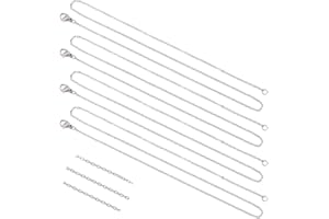 UNICRAFTALE de Cadena de Collar de con Cierre de Garra de Langosta En 304 de Acero Inoxidable Chapado Al Vacío Cadena de Collar de Cadena Clásica Lisa para Hombres Y Mujeres