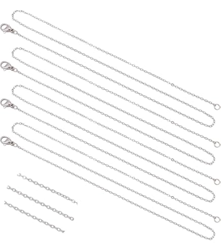 Catena Per Gioielli Fai Da Te - 12m Oro Rosa, Con 30 Chiusure E 100 Anelli, Per Creare Collane E Bracciali