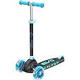 EVO Eclipse Light-Up 3-Wheeled Kids Push Scooter | Adjustable Handle Height For Boys & Girls Aged 3-12