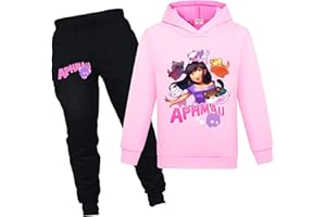 YUANZLN Aphmau Merch Girls Tracksuit Hoodie & Pant 2Pcs Sets Cartoon Casual Kids Clothing 1-13 Years