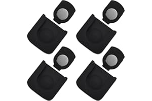 LUNAANDA Silikon Halterung Fernbedienung Wand,4 Stück Starker Magnethalterung Fernbedienungshalter mit Klebstoff,Multifunktional Halterung für Fernbedienung für Fernseher,Ventilator und Klimaanlage(Schwarz)