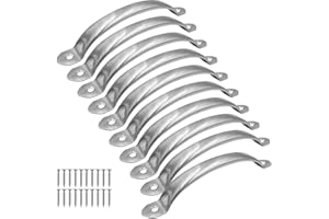 ONEBO 10 Stück Edelstahl Griffe,Schrankgriffe,Küchengriffe,Möbelgriffe,Edelstahl Schubladengriffe,Wird mit Schrauben geliefert,für Küche,Schrank,Schubladenmöbel,Bad,Schlafzimmer(Silber)