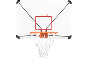 BEE-BALL ZY-022 Basketball Backboard. Polycarbonate and includes Full Sized Hoop with Wall Mounting Bracket and Fixing Kit