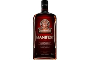 ‎JÄGERMEISTER Jägermeister MANIFEST - 1 x 0,5l Superpremium Kräuterlikör 38% Vol. - Perfektion manifestiert mit einem anders gereiften Aroma – Im Eichenfass gelagert – Das Original aus Wolfenbüttel