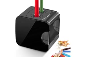 ARPDJK Elektrischer Bleistiftspitzer, Stromversorgung über USB oder elektronischer Spitzer, automatisch, batteriebetrieben, für Bleistifte Nr. 2 und bunt