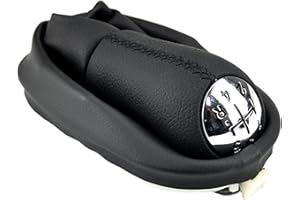 Heart Horse 5 Vitesses Pommeau de Leviers de Vitesse Couvercle Anti-poussière Manuel Pommeau Vitesse pour Ren ault Dacia Logan Sandero Stepway Megane 2 Scenic 2 Clio 2 Clio 3