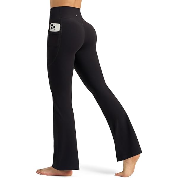WILLIT Flared Leggings voor dames, yogabroek, hoge taille, slagbroek WILLIT Flared Leggings voor dames, yogabroek, hoge taille, slagbroek