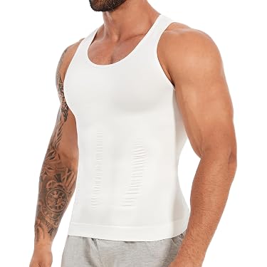 Debardeur Gainant Homme Junlan - Compression Forte Ventre Plat, Tissu Nylon/Spandex, Posture Corrigée