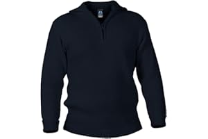 Blauer Peter - Maglione con Colletto e Zip sul Torace - in Lana Merino -10 Colori