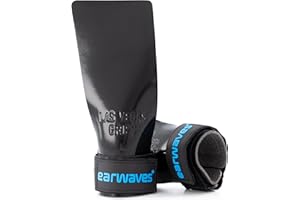 Earwaves® Las Vegas™ Grips No Chalk I Calleras Sin Magnesio I Tejido sintético Ultra-adherente Antideslizante I Más repeticiones I Atletas Ligeros I Fingerless Sin Agujeros