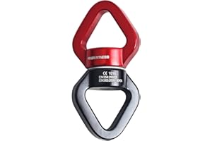 PRIOR FITNESS Swivel 30KN - Pour dispositif de rotation Aerial Silk - Pour intérieur et extérieur - En alliage d'aluminium - Pivote à 360°