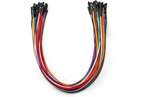 Chanzon 40 pezzi 30 cm lungo Femmina a Femmina Header Jumper Wire Dupont Cavo Connettore Linea 40 pin Senza Saldatura Multicolore per Arduino Raspberry pi Tagliere Elettronico Protoboard PCB Board