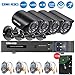 Produktbild OWSOO 4CH Netzwerk Digital Video Recorder + 4 * 720P 1500TVL AHD wasserdichte CCTV-Kamera + 4 * 60ft Surveillance Kabel + 1TB HDD Unterstützung PTZ Android / iOS APP