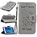 Produktbild Nancen Samsung Galaxy J5 2015 / SM-J500F (5,0 Zoll) Hülle, [Bär - Don't Touch My Phone] Serie Weich Leder Handyhülle Tasche Wallet Flip Case Book Cover Etui, Niedlich Bär Muster Design Ledertasche Lederhülle Schutzhülle mit Standfunktion Brieftasche und Kartenfächer