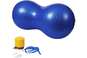 KRUIHAN Ćwiczenia z piłką do jogi w kształcie orzeszków ziemnych - sporty domowe siłownia trening odchudzania trening fizyczny sprzęt do terapii