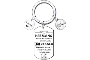 XQXQXZ Regalo Hermano Llavero Hermano Hombre Regalos Creativos para Jóvenes Regalo de Cumpleaños para Hermano Regalos universitarios, Regalos de Graduación