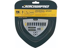 Jagwire 2 x Kit Cambio Sportivo, Condotti e Cavi deragliatore Unisex, Grigio, Taglia Unica