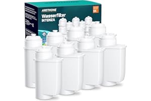 ARETHONE Wasserfilter für Siemens EQ Series, EQ3/EQ6/EQ9, EQ500, S700, Wasserfilter Kaffeevollautomat für Bosch Vero, TZ70003/TCZ7003/467873, Siemens 3200, Neff C77V60 Series (8 Stück (1er Pack))