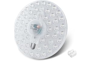 Bonlux 24W Modulo LED Circolare per Plafoniera Bianco Naturale 4000K, Corina Circolina LED Kit di Conversione Con Magnete di Montaggio Lampadina di Ricambio per Sala da Pranzo, Camera da Letto 220V
