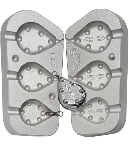 Moule à Plombs Alciumpeche Montre Grip 100-120-140 G B8-Perce - Fabrication Maison Économique Et Précise