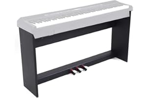 FBT E-CHORD WS10 BLK - Supporto Stand in legno per Pianoforte FBT E-Chord SP10 con pedaliera a 3 leve, Nero