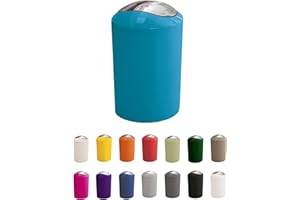 KW "Gleam 5Ltr Swing Bin - Compact Bathroom/Kitchen/Waste Bin (Turquoise)