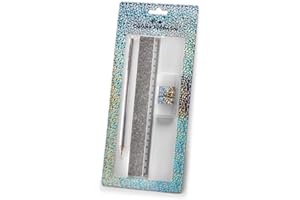 Selezione Cartoleria Varzi Dal 1956 Chiara Ferragni 23 Set righello-gomma -matita