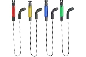 Annyswit 4 Piezas de Swinger para Pesca de Carpas con Indicador de Mordida – Swingers Ligeros para Pesca Nocturna y en Varias Posiciones
