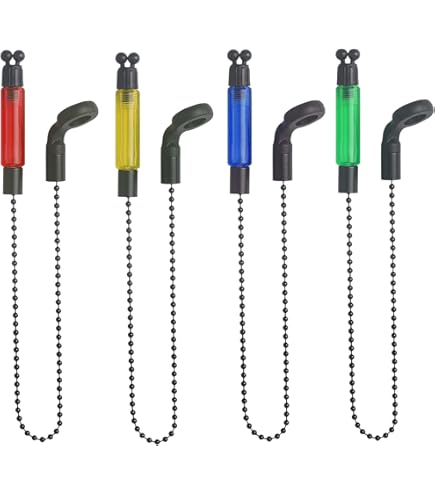 2 Bobine Portatili Con Allarme Mormora Per Pesca Alla Carpa – Rosse E Verdi, 33 Cm - 4