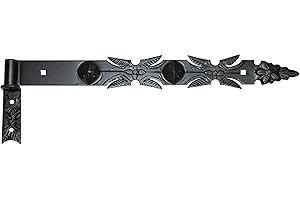 KEYMET Ladenband Türband Türbänder Torbänder 600 + 16 mm Kloben Schwarz Schmiedeeisen