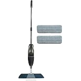 GROTHE Wipe Sprey Mop Gri 2 Mop Bezli TIPASIZ SİSTEM 700 cc Su Hazneli Mikrofiber Parke Mermer Fayans i&ccedil;in &Uuml;retici Garantili
