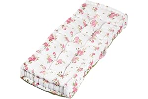 Dibor Garden Furniture Bench Cushion Outdoor Botanical Floral Print Seat Pad