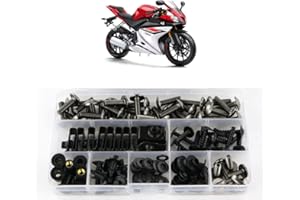 Xitomer Aftermarket Komplette Sets Verkleidungsschrauben-Kits, passend für YZF R125 2008–2018, Montagesets Unterlegscheiben, Muttern, Befestigungen, Clips, Ösen (Titan)