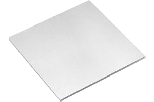 QUARKZMAN 6061 aluminiumplåt, 200 mm x 200 mm rektangulär aluminiumplatta 5 mm tjock platt metall för industri, svetsning, ha