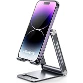 UGREEN cep telefonu standı, ayarlanabilir, al&uuml;minyum cep telefonu standı, masa i&ccedil;in cep telefonu tutucu, cep telefonu tutucu,