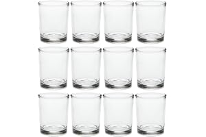 Ljusglas klarglas 12 st värmeljushållare 120 ml för värmeljus och ljusstöpning