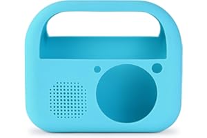 GAGA CITY Funda Compatible con VTech Reproductor Musical, Concha de Silicona Compatible con VTech Reproductor Musical Radio Infantil con Bluetooth, Azul