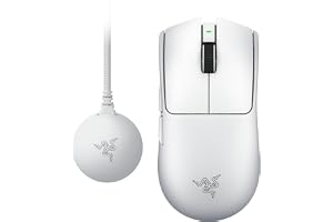 Razer Viper V4 Pro Wireless Esports Gaming Mouse: Symmetrical, 50g Lightweight, 8K Polling, 50K DPI Optical Sensor, Gen-4 Optical Switches, 6 Programmable Controls, HyperSpeed Wireless - White