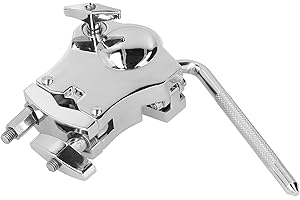 DILWE Tom Chrome Support de montage en rack de tambour Accessoire d'instrument mutifonction Ruban