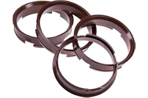 RKC 4X Zentrierringe 72,6 x 66,6 mm Braun Felgen Ringe Made in Germany