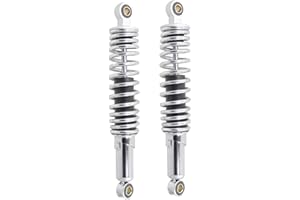 GENRICS 320mm 12.5” Pair Chrome Motorcycle Rear Shock Absorbers Replacement for Suzuki Yamaha Honda XL 883 1200