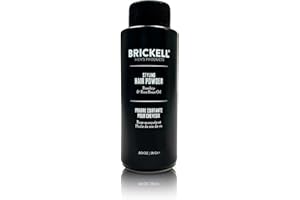 BRICKELL MEN'S PRODUCTS Brickell Men's Styling Hair Powder for Men, Crea Volume, Polvere Texturizzante Naturale e Biologica, Non Grassa, 18 g, Senza Profumo