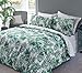 Produktbild Prächtiges Bettwäscheset aus toller Kollektion, Bettbezug mit Kissen, alle Größen, Polycotton, Palm Leaf Green, Doppelbett
